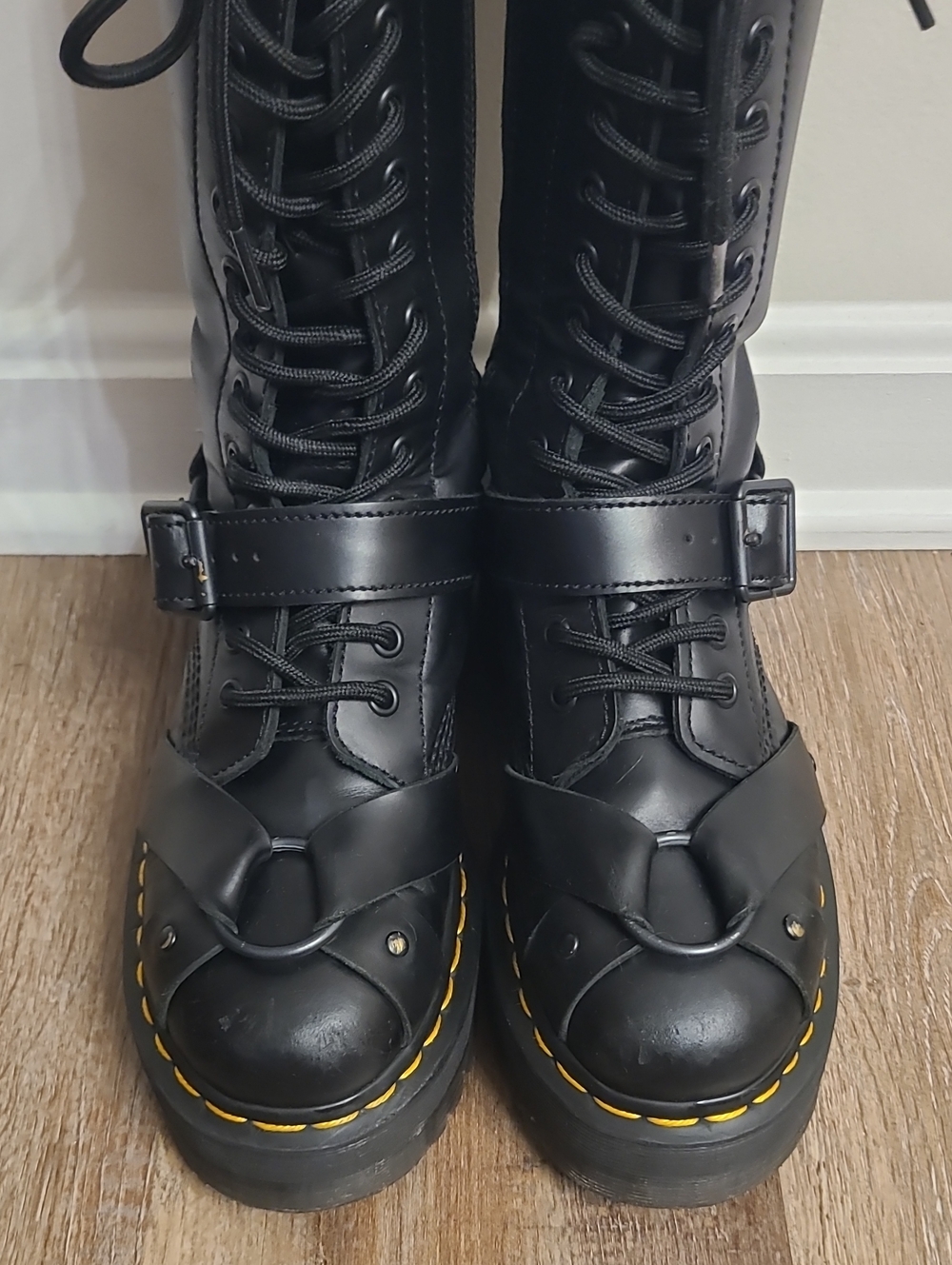 Dr Martens 1914 Quad Harness Platform Boots - Picture 3 of 12